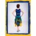 Rombo azul skirt